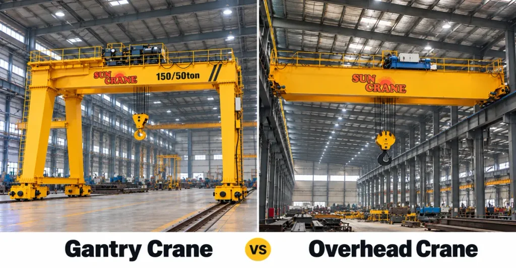Gantry Crane vs Overhead Crane